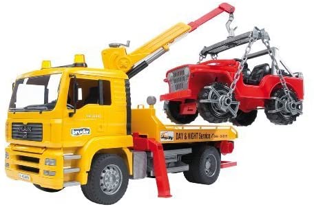 Bruder - Tow Truck with Jeep - Utica, MI Toy Box Michigan Specialty Toys