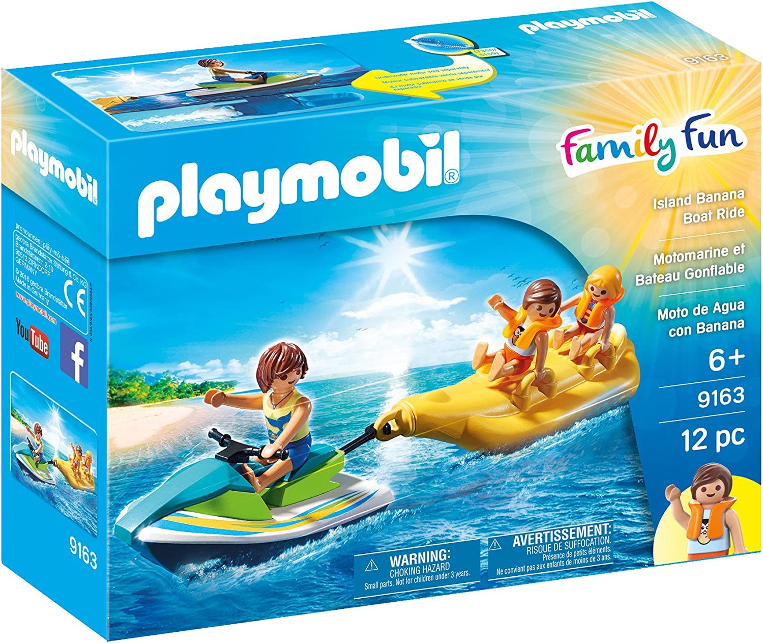 Playmobil family hot sale fun boat