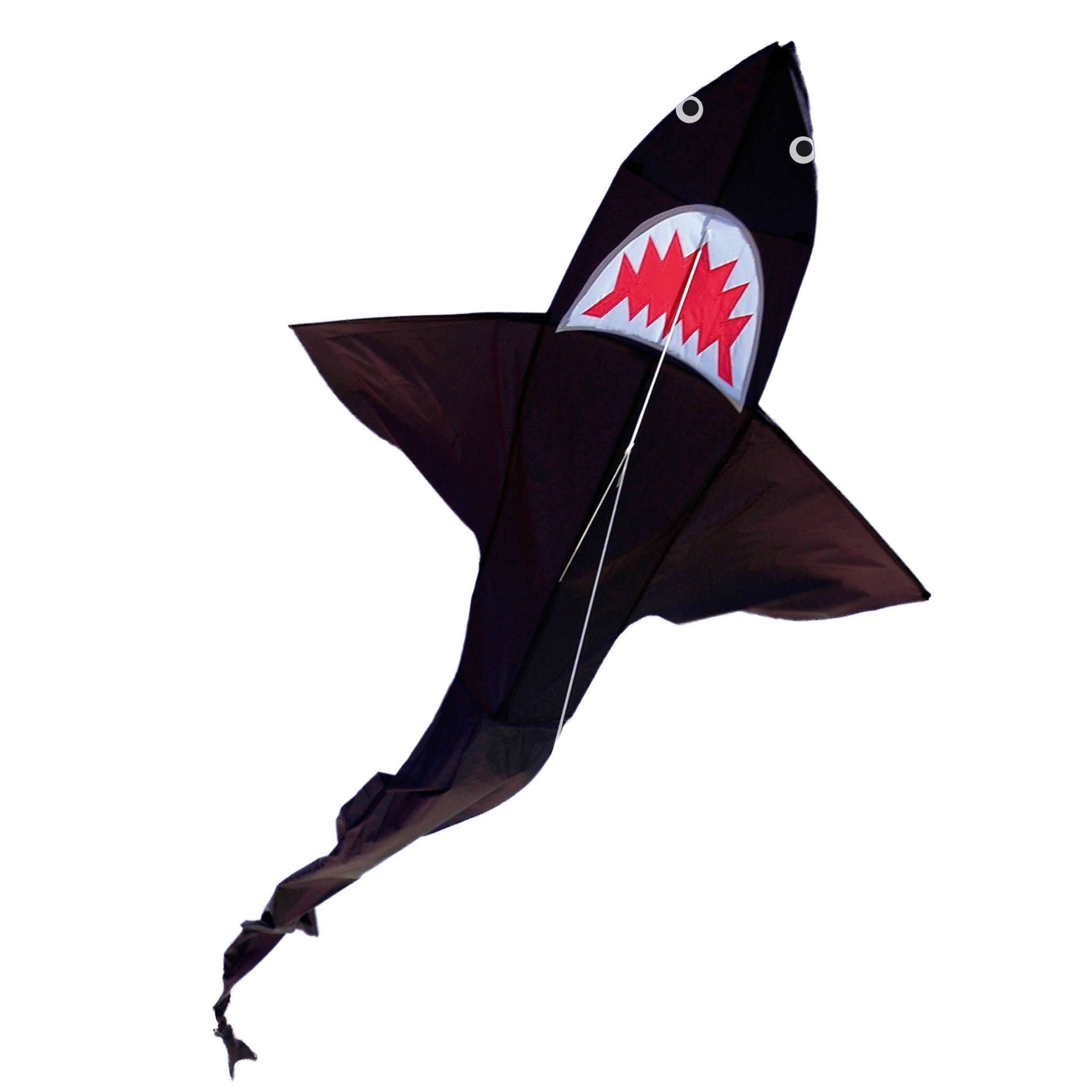 HENGDA KITE Black Shark Kite for Children and Adults Polyester Material  Outdoor Toys 63in 